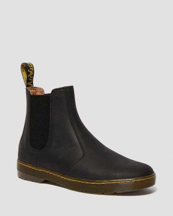 Dr Martens Harrema Light Leather Chelsea Cizmy Panske Čierne | 9732-UHFVE